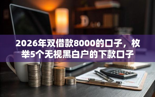 2026年双借款8000的口子，枚举5个无视黑白户的下款口子