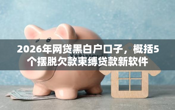 2026年网贷黑白户口子，概括5个摆脱欠款束缚贷款新软件