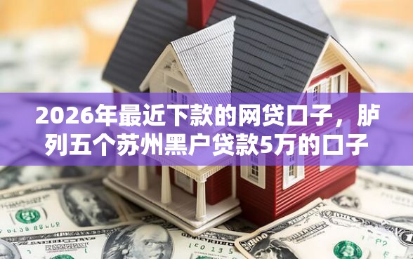 2026年最近下款的网贷口子，胪列五个苏州黑户贷款5万的口子