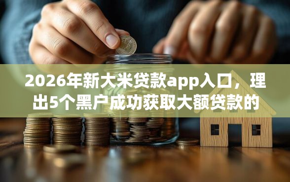 2026年新大米贷款app入口，理出5个黑户成功获取大额贷款的平台