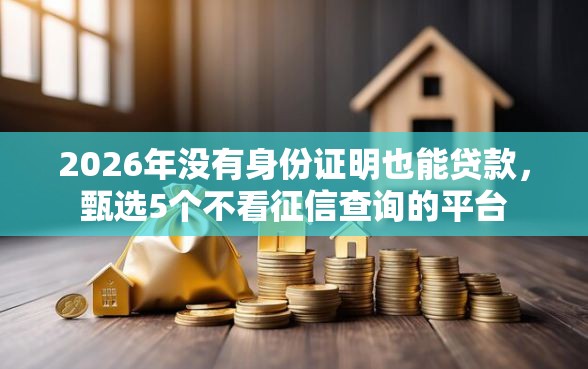 2026年没有身份证明也能贷款，甄选5个不看征信查询的平台