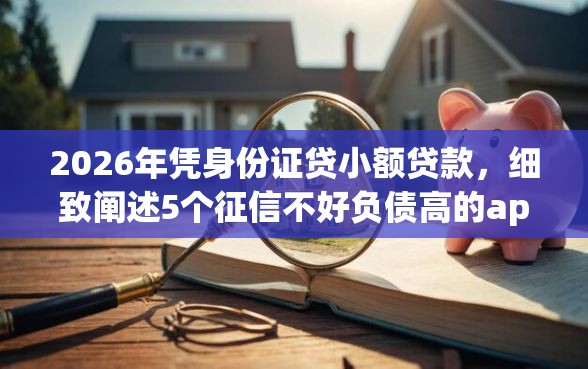 2026年凭身份证贷小额贷款，细致阐述5个征信不好负债高的app