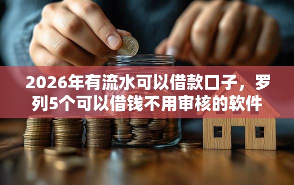 2026年有流水可以借款口子，罗列5个可以借钱不用审核的软件