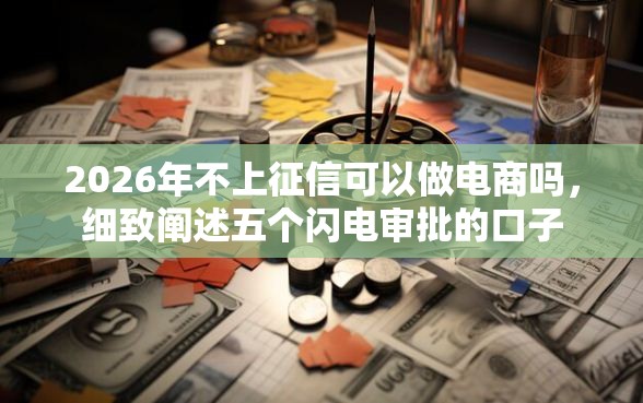 2026年不上征信可以做电商吗，细致阐述五个闪电审批的口子