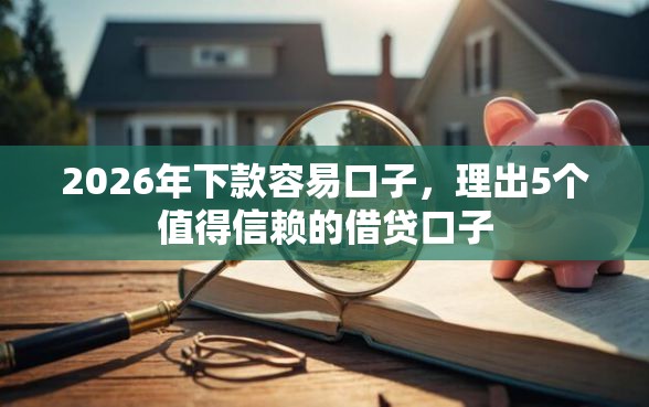 2026年下款容易口子，理出5个值得信赖的借贷口子