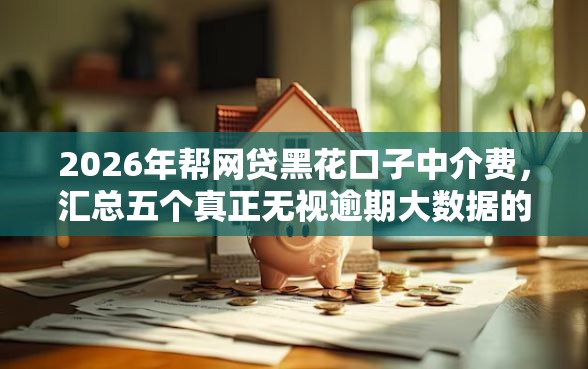 2026年帮网贷黑花口子中介费，汇总五个真正无视逾期大数据的网贷口子