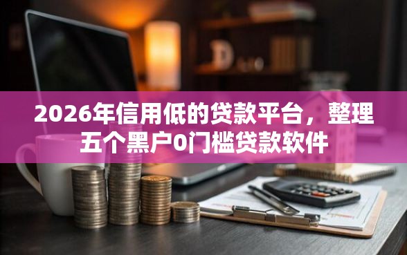 2026年信用低的贷款平台，整理五个黑户0门槛贷款软件