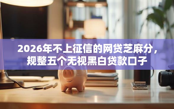 2026年不上征信的网贷芝麻分，规整五个无视黑白贷款口子
