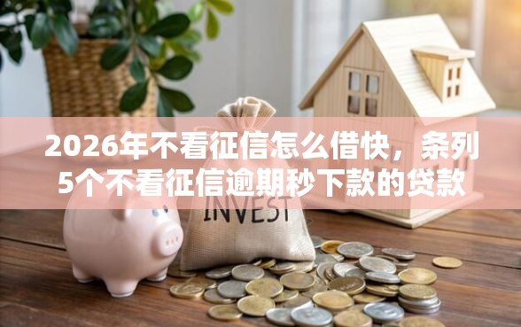 2026年不看征信怎么借快,条列5个不看征信逾期秒下款的贷款 2026年不看征信怎么借快,条列5个不看征信逾期秒下款的贷款