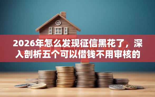 2026年怎么发现征信黑花了,深入剖析五个可以借钱不用审核的平台 2026年怎么发现征信黑花了,深入剖析五个可以借钱不用审核的平台