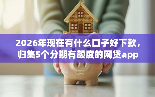 2026年现在有什么口子好下款，归集5个分期有额度的网贷app