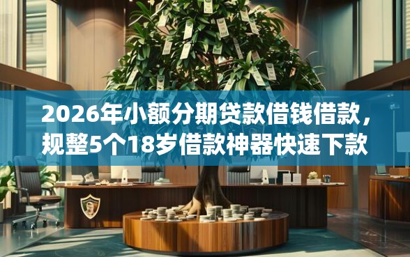 2026年小额分期贷款借钱借款，规整5个18岁借款神器快速下款app