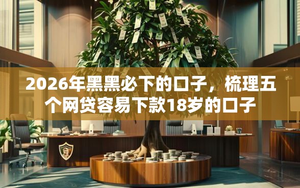 2026年黑黑必下的口子，梳理五个网贷容易下款18岁的口子