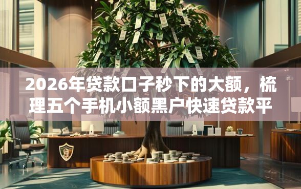 2026年贷款口子秒下的大额，梳理五个手机小额黑户快速贷款平台