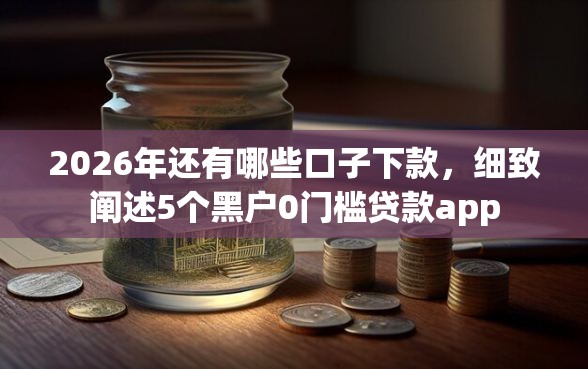 2026年还有哪些口子下款，细致阐述5个黑户0门槛贷款app
