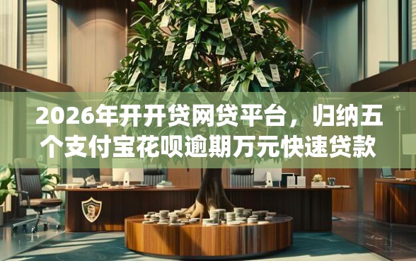 2026年开开贷网贷平台，归纳五个支付宝花呗逾期万元快速贷款app