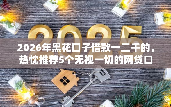 2026年黑花口子借款一二千的，热忱推荐5个无视一切的网贷口子