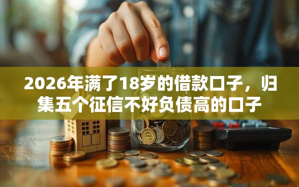 2026年满了18岁的借款口子，归集五个征信不好负债高的口子