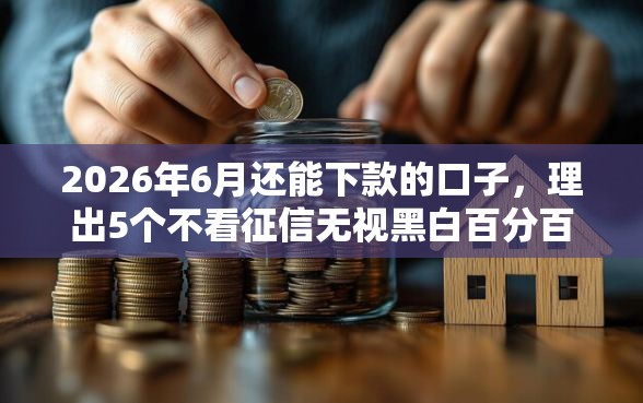 2026年6月还能下款的口子，理出5个不看征信无视黑白百分百下款软件