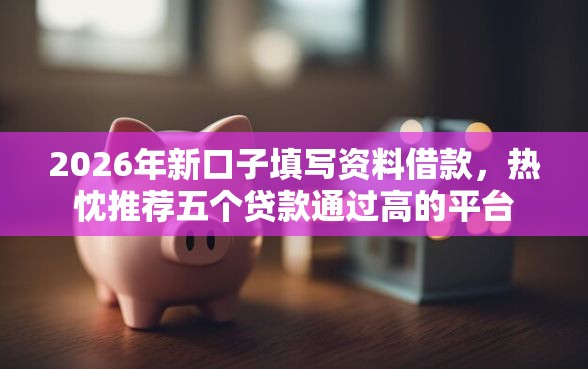 2026年新口子填写资料借款，热忱推荐五个贷款通过高的平台