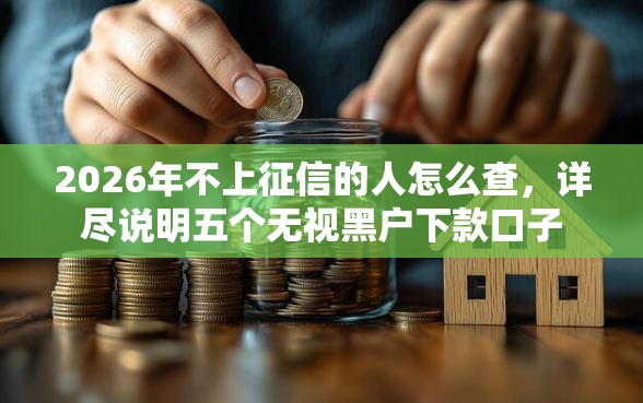 2026年不上征信的人怎么查，详尽说明五个无视黑户下款口子