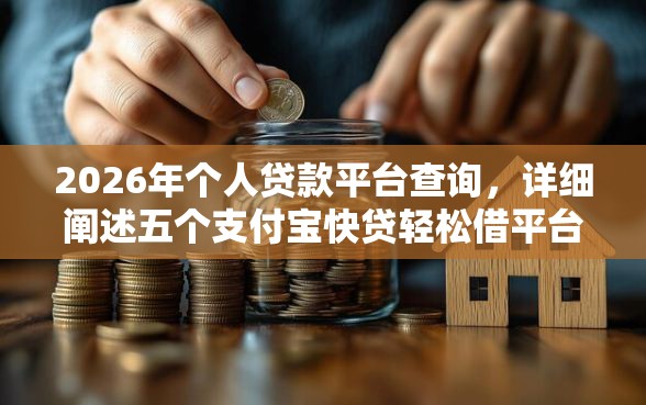 2026年个人贷款平台查询，详细阐述五个支付宝快贷轻松借平台