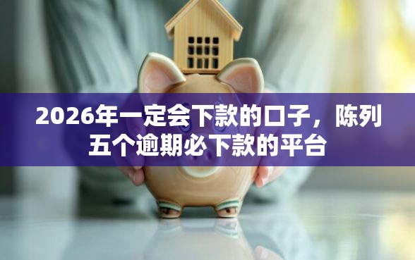 2026年一定会下款的口子，陈列五个逾期必下款的平台