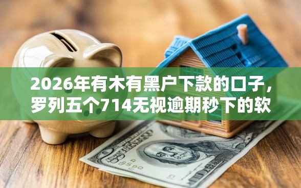 2026年有木有黑户下款的口子，罗列五个714无视逾期秒下的软件