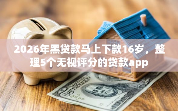 2026年黑贷款马上下款16岁，整理5个无视评分的贷款app