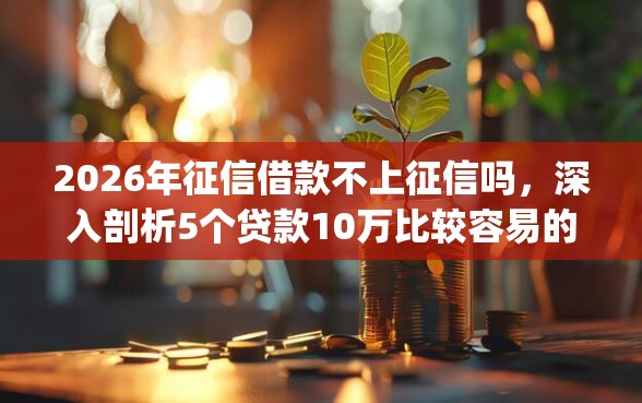 2026年征信借款不上征信吗,深入剖析5个贷款10万比较容易的app 2026年征信借款不上征信吗,深入剖析5个贷款10万比较容易的app
