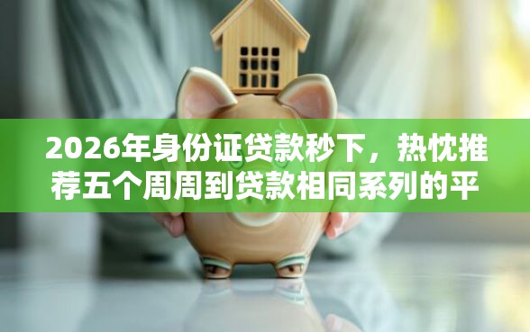 2026年身份证贷款秒下，热忱推荐五个周周到贷款相同系列的平台
