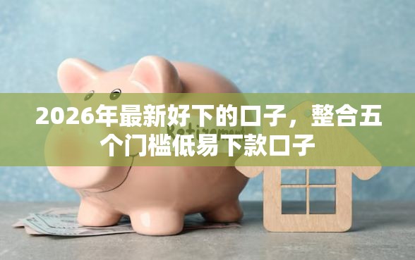 2026年最新好下的口子，整合五个门槛低易下款口子