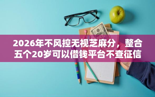 2026年不风控无视芝麻分，整合五个20岁可以借钱平台不查征信的软件