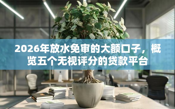 2026年放水免审的大额口子，概览五个无视评分的贷款平台