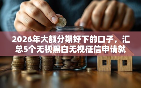 2026年大额分期好下的口子，汇总5个无视黑白无视征信申请就下款的软件