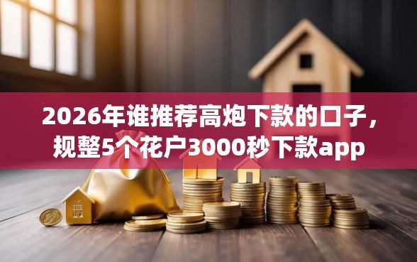 2026年谁推荐高炮下款的口子，规整5个花户3000秒下款app