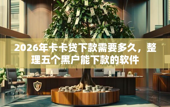 2026年卡卡贷下款需要多久，整理五个黑户能下款的软件