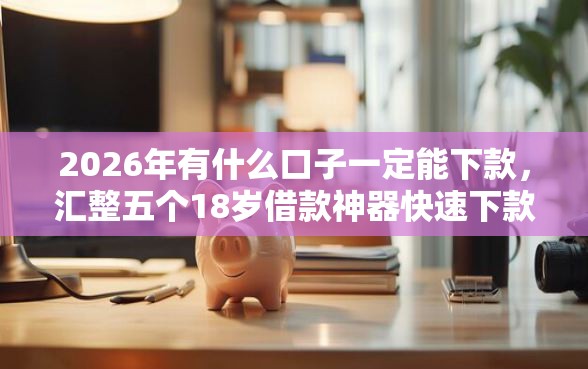 2026年有什么口子一定能下款，汇整五个18岁借款神器快速下款口子