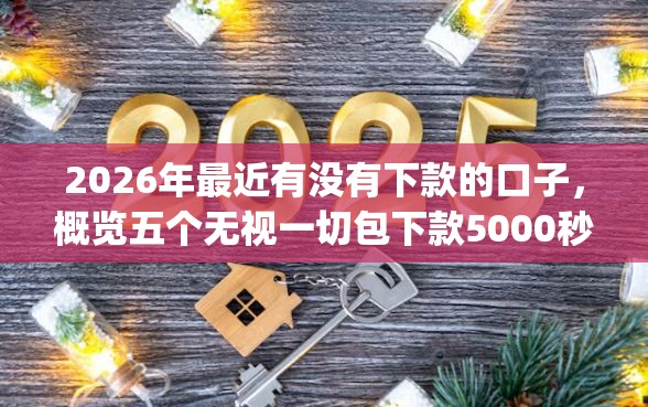 2026年最近有没有下款的口子，概览五个无视一切包下款5000秒下款的app