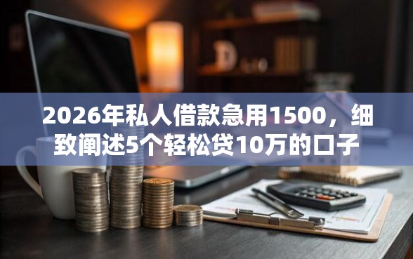 2026年私人借款急用1500，细致阐述5个轻松贷10万的口子