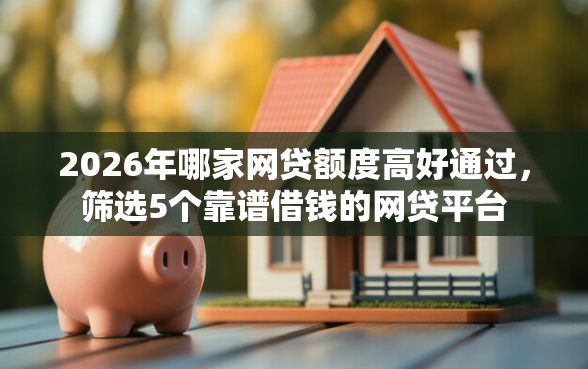 2026年哪家网贷额度高好通过，筛选5个靠谱借钱的网贷平台