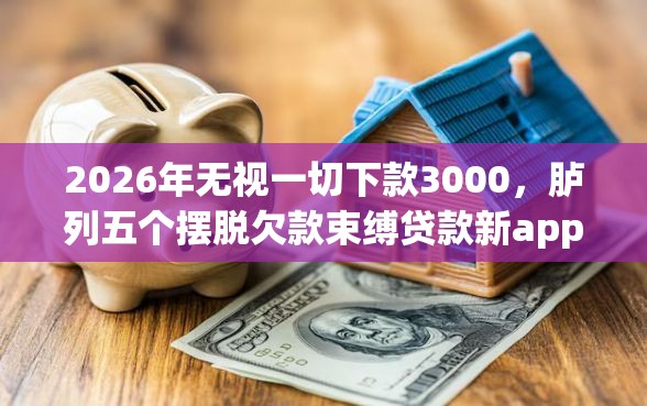 2026年无视一切下款3000，胪列五个摆脱欠款束缚贷款新app