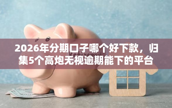 2026年分期口子哪个好下款，归集5个高炮无视逾期能下的平台