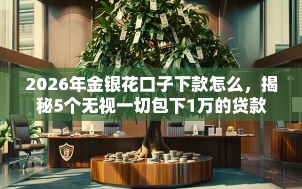 2026年金银花口子下款怎么，揭秘5个无视一切包下1万的贷款
