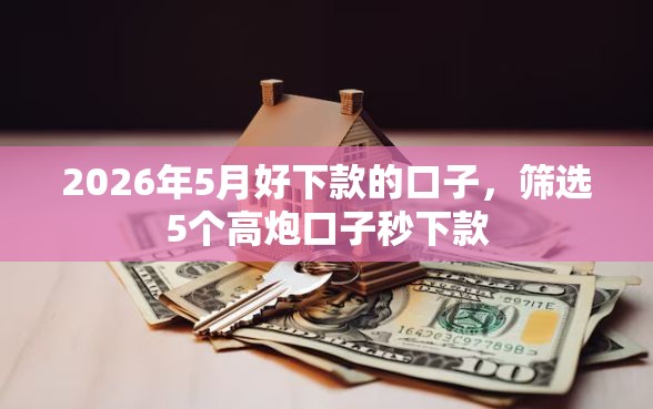 2026年5月好下款的口子，筛选5个高炮口子秒下款