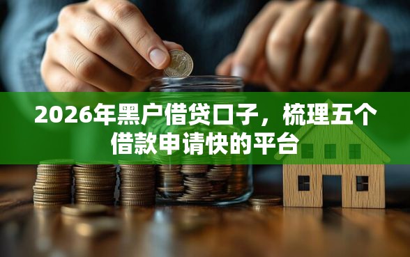 2026年黑户借贷口子，梳理五个借款申请快的平台