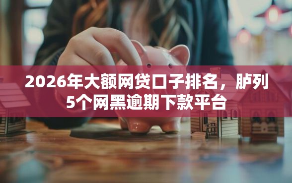 2026年大额网贷口子排名,胪列5个网黑逾期下款平台 2026年大额网贷口子排名,胪列5个网黑逾期下款平台