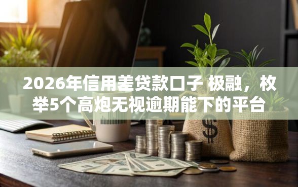 2026年信用差贷款口子 极融，枚举5个高炮无视逾期能下的平台