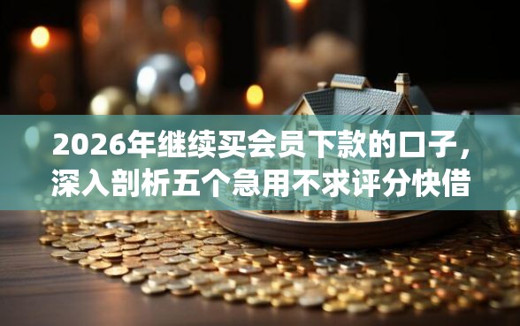 2026年继续买会员下款的口子，深入剖析五个急用不求评分快借无忧的app