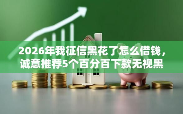2026年我征信黑花了怎么借钱，诚意推荐5个百分百下款无视黑白户网贷软件